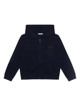Hooded cashmere sweater with heritage embroidery - | Dolce & Gabbana