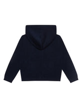 Hooded cashmere sweater with heritage embroidery - | Dolce & Gabbana
