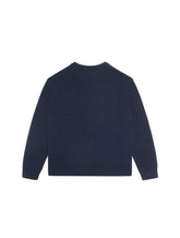 Crew neck cashmere sweater with heritage embroidery - | Dolce & Gabbana