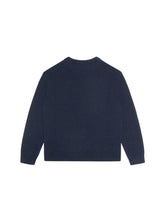 Crew neck cashmere sweater with heritage embroidery - | Dolce & Gabbana