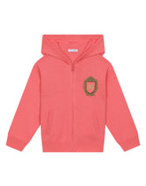 Cashmere hoodie with DG logo patch - | Dolce & Gabbana