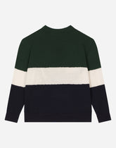 Wool jacquard sweater with mascot design - | Dolce & Gabbana