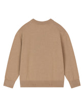 Wool jacquard sweater with intarsia and embroidery - | Dolce & Gabbana