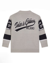 Jacquard piqué cardigan - | Dolce & Gabbana