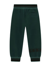 Jersey jogging pants with DG logo - | Dolce & Gabbana