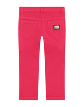 Garment-dyed stretch drill pants - | Dolce & Gabbana