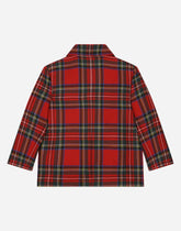 Double-breasted wool tartan jacket - | Dolce & Gabbana