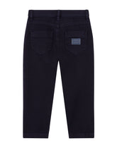 Five-pocket garment-dyed stretch denim jeans - | Dolce & Gabbana