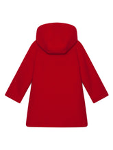 Wool duffle coat with D&G patch embellishment - | Dolce & Gabbana