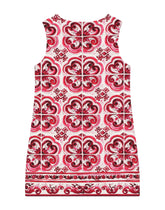 Short majolica-print cady dress - | Dolce & Gabbana