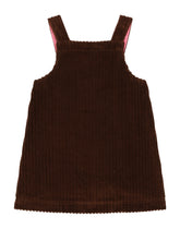 Sleeveless corduroy dress with embroidery - | Dolce & Gabbana