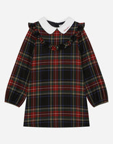 Tartan wool blend dress - | Dolce & Gabbana