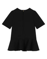 Cady dress with logo buttons - | Dolce & Gabbana