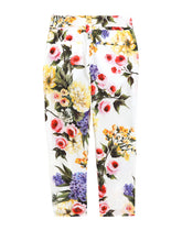 Garden-print poplin pants - | Dolce & Gabbana