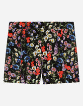 Printed velvet shorts - | Dolce & Gabbana