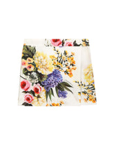 Garden-print poplin shorts - | Dolce & Gabbana