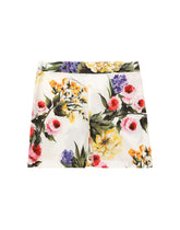 Garden-print poplin shorts - | Dolce & Gabbana
