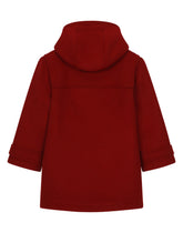 Wool Montgomery coat with tartan print lining - | Dolce & Gabbana
