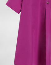 Cotton poplin dress with patch - | Dolce & Gabbana