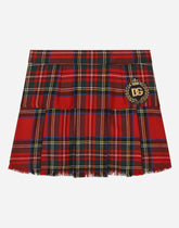 Short tartan wool skirt - | Dolce & Gabbana