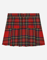 Short tartan wool skirt - | Dolce & Gabbana