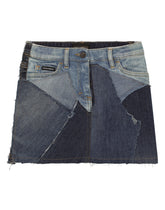 Short patchwork denim skirt - | Dolce & Gabbana