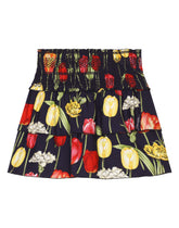 Viyella skirt with tulip print - | Dolce & Gabbana