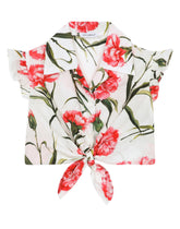 Carnation-print poplin shirt - | Dolce & Gabbana