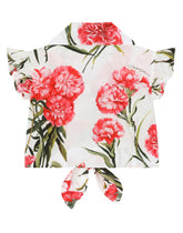 Carnation-print poplin shirt - | Dolce & Gabbana