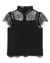 Short-sleeved lace top - | Dolce & Gabbana