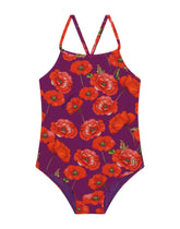 Poppy-print one-piece swimsuit - | Dolce & Gabbana