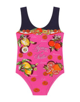 Citrus-print one-piece swimsuit - | Dolce & Gabbana