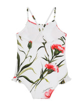 Carnation-print one-piece swimsuit - | Dolce & Gabbana