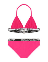 Bikini with branded elastic - | Dolce & Gabbana
