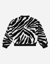 Eco-friendly zebra faux fur bomber jacket - | Dolce & Gabbana