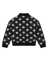 Quilted nylon bomber jacket with DG logo print - | Dolce & Gabbana