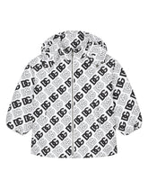 Quilted nylon jacket with DG logo print - | Dolce & Gabbana