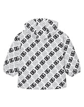 Quilted nylon jacket with DG logo print - | Dolce & Gabbana