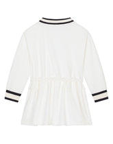 Short interlock dress with logo patch embellishment - | Dolce & Gabbana