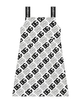 Interlock midi dress with DG logo print - | Dolce & Gabbana