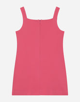 Interlock dress with metal DG logo - | Dolce & Gabbana