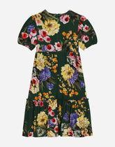 Garden-print jersey dress - | Dolce & Gabbana