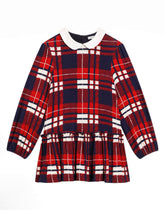 Tartan print jersey dress - | Dolce & Gabbana