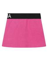 Short jersey skirt with branded elastic - | Dolce & Gabbana
