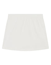 Short jersey skirt with DG logo patch - | Dolce & Gabbana