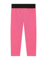 Interlock leggings with branded elastic - | Dolce & Gabbana