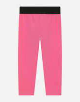 Interlock leggings with branded elastic - | Dolce & Gabbana