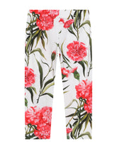 Carnation-print interlock leggings - | Dolce & Gabbana