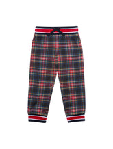 JERSEY JOGGING PANTS WITH CHECK PRINT - | Dolce & Gabbana