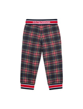 JERSEY JOGGING PANTS WITH CHECK PRINT - | Dolce & Gabbana